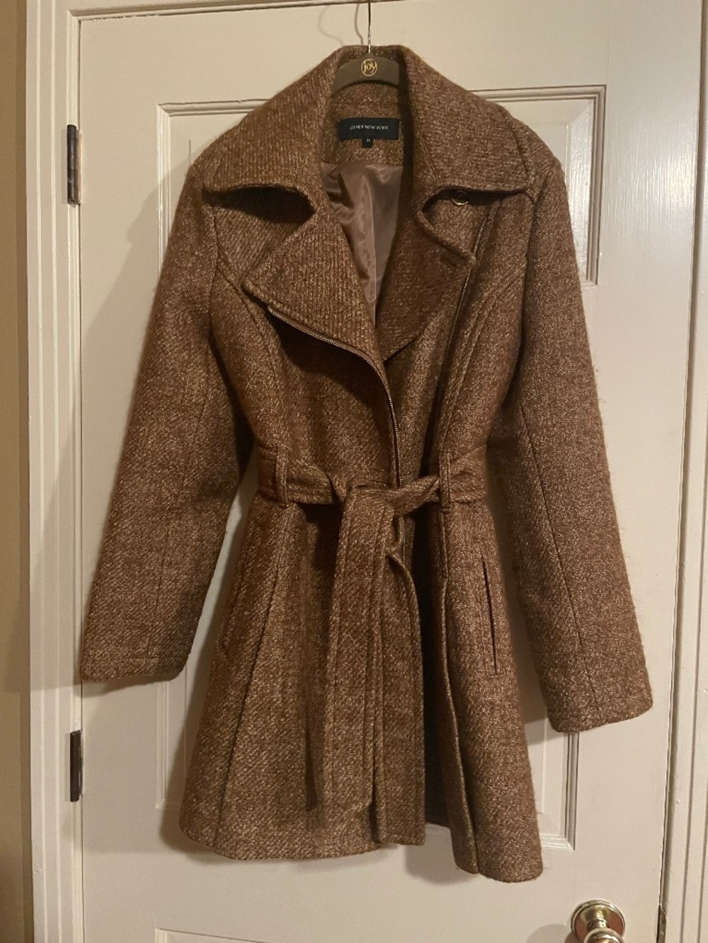 Brown tweed coat